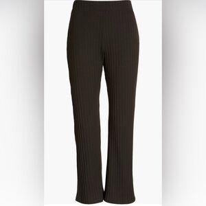 BP -Nordstrom Ribbed Knit Pants Black, size Large NWT